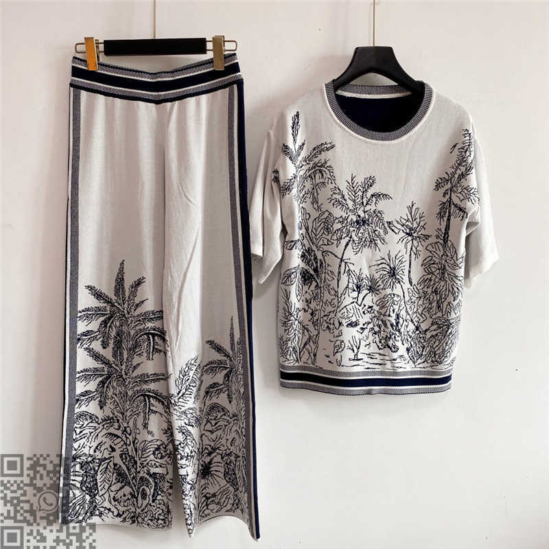 

2021ss brand midi dresses womens pink casual knit dress great quality Women Designers Clothes totem girls T-shirt skirt two-piece size SML