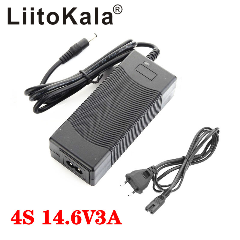 

LiitoKala 12V charger 14.6V 5A 4S 3A LiFePO4 battery pack Batteries Input 100-240V Safety Stable