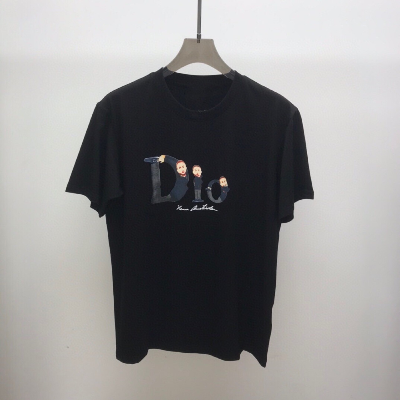 

t shirt 2021 summer classic boys' alphabet printed short sleeve men's and women's crew neck casual, White;black