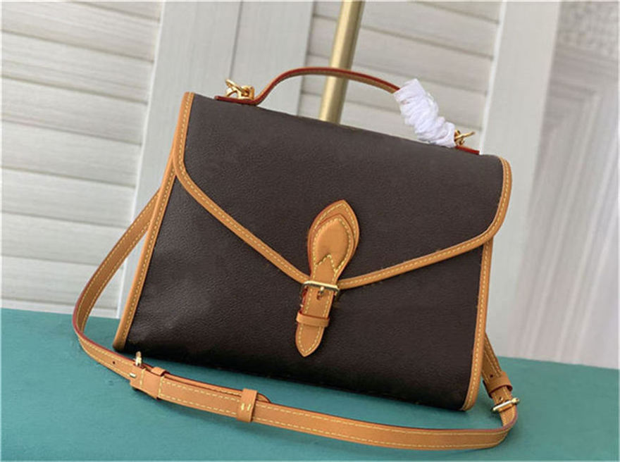 

Luxurys Designers Womens Fashion Bags Totes Purse Genuine Leather Brown Flower Letter Lady Handbag Crossbody Shoulder Purses Bag Classic, Box
