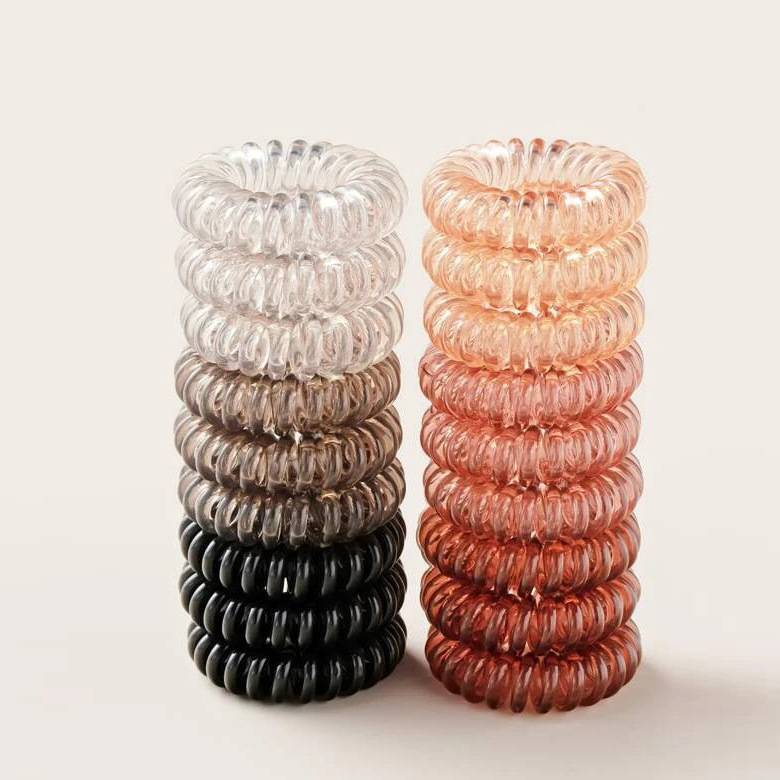 

Simple and cute headband rubber band gradient telephone wire hair ring