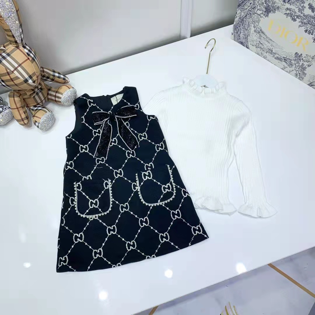 

girl clothe winter warm pink party dress baby toddler spring clothing sets wholeslae fashion kid clothes 110-160 cm, Black