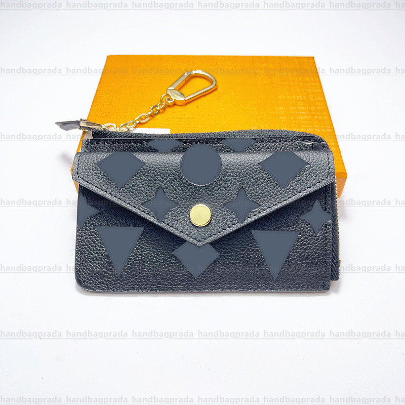 

High quality Luxurys Designers zipper Wallets card holder M69431 RECTO VERSO Key Pouch cards Pochette coins men Genuine Wallet leather purse women Holders Lambskin, Carton