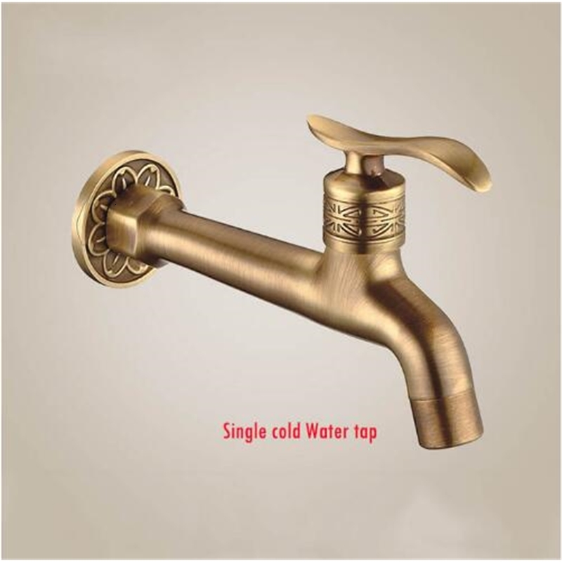 

2021 New Hot Sale Antique Bibcock, Outdoor Faucet, Brass Decorative Garden Tap/washing Machine Water Mixer Tap Free Shipping Jkzh