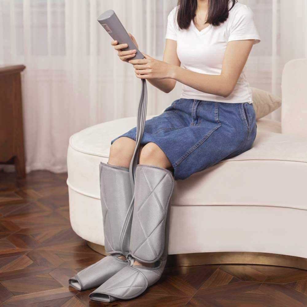 2022 adultshop Leg Compression Massager Foot and Calf Massager Machine with Optional Heat 3 Modes 4 Intensities Handheld Controller for Feet, Leg-image-752408303