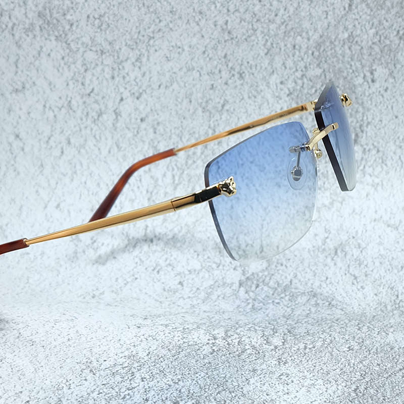 

Women's sunglasses Fashion Desinger Luxury Panther Mens Vintage Shades Eyewear Trending Product Lenses null Mujer, White;black