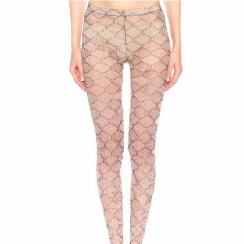 

Full Letter Print Women Stockings Classic Elastic Charm Lady Long Tights Party & Banquet Trendy Girl Leggings
