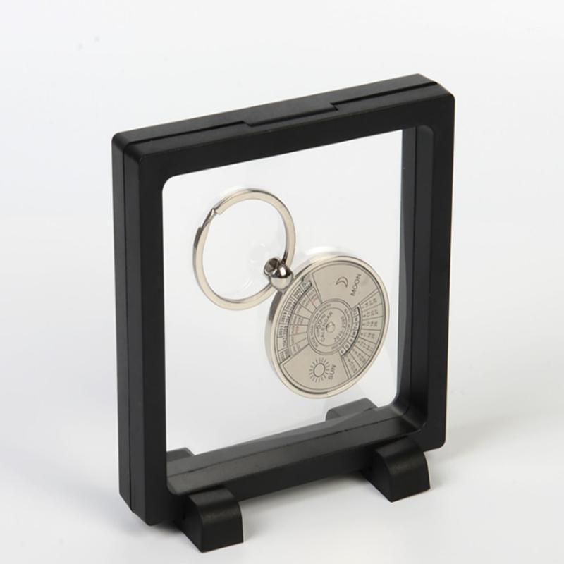 

Storage Bottles & Jars 100pcs/lot 110*110*20mm Clear PET Membrane Box Holder Floating Display Case Earring Gems Ring Jewelry Suspension Pack