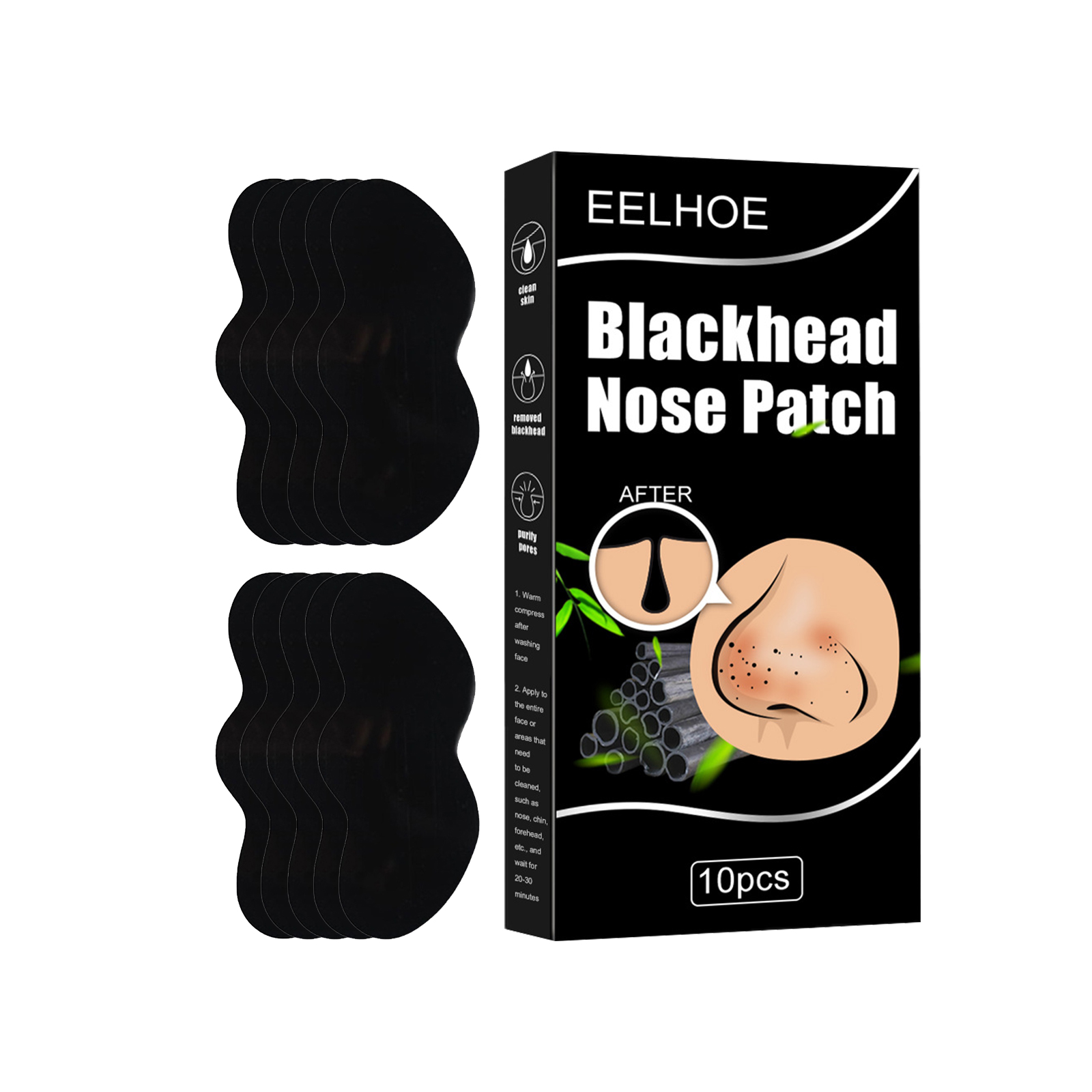Free freight EELHOE Blackhead removing nasal mask for boys and girls acne cleaning pores tearing and pulling nasal mask for strawberry nose-image-750028503