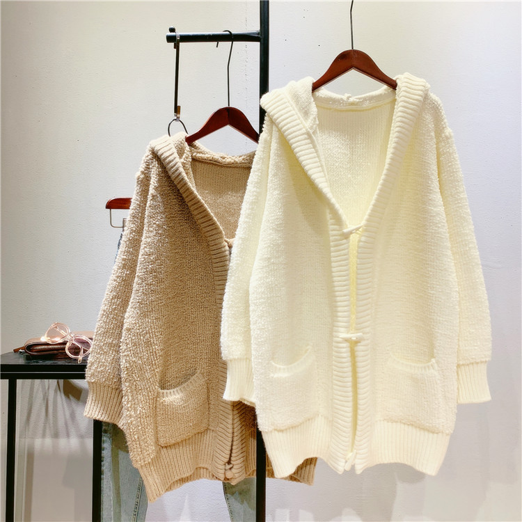 

2021 Female Spring Poncho Sleeve Knitting Woman's Sweater Cardigans Sweatshirt Jumper 6m7s, Khaki.