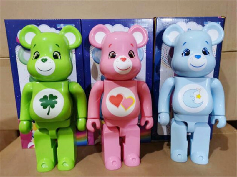 

HOT 400% 28CM Bearbrick The ABS four-leaf clovers Fashion bear figures Toy For Collectors Be@rbrick Art Work model decoration toys gift