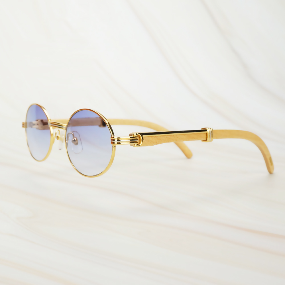 

2021 New White Wood Sunglasses Reading Oval Shades Men's Wooden Eyewear Fashion Myopia Sunglass Carter Reader Glasses Frame S21o