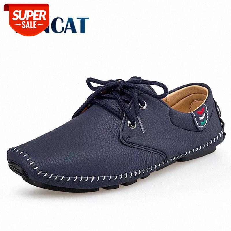 

Brand Men's Casual Shoes Handmade Loafers Comfortable Breathable Flat Leather Men's Shoes Outdoor Men Sneakers Zapatos Hombre #dd36