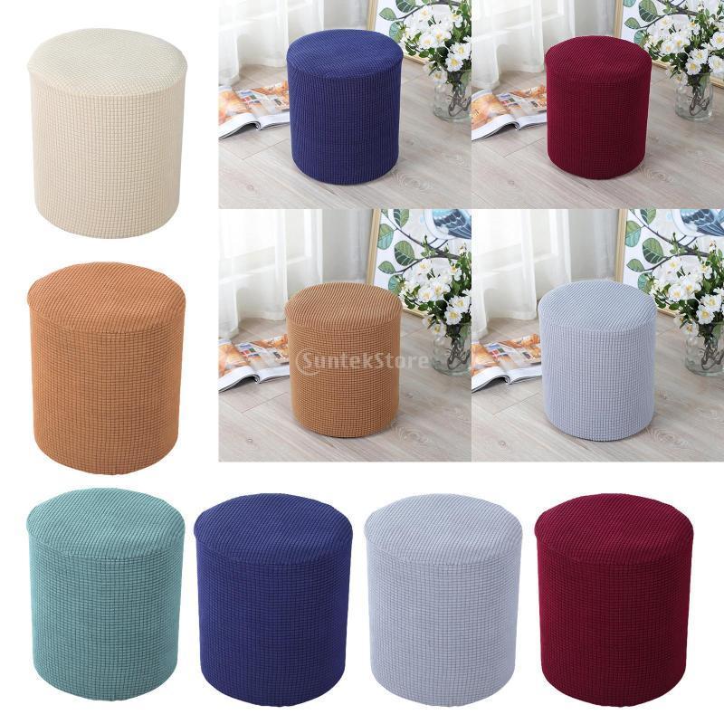 

2-4pcs Ottoman Slipcover Footstool Protector Covers Stool Chair