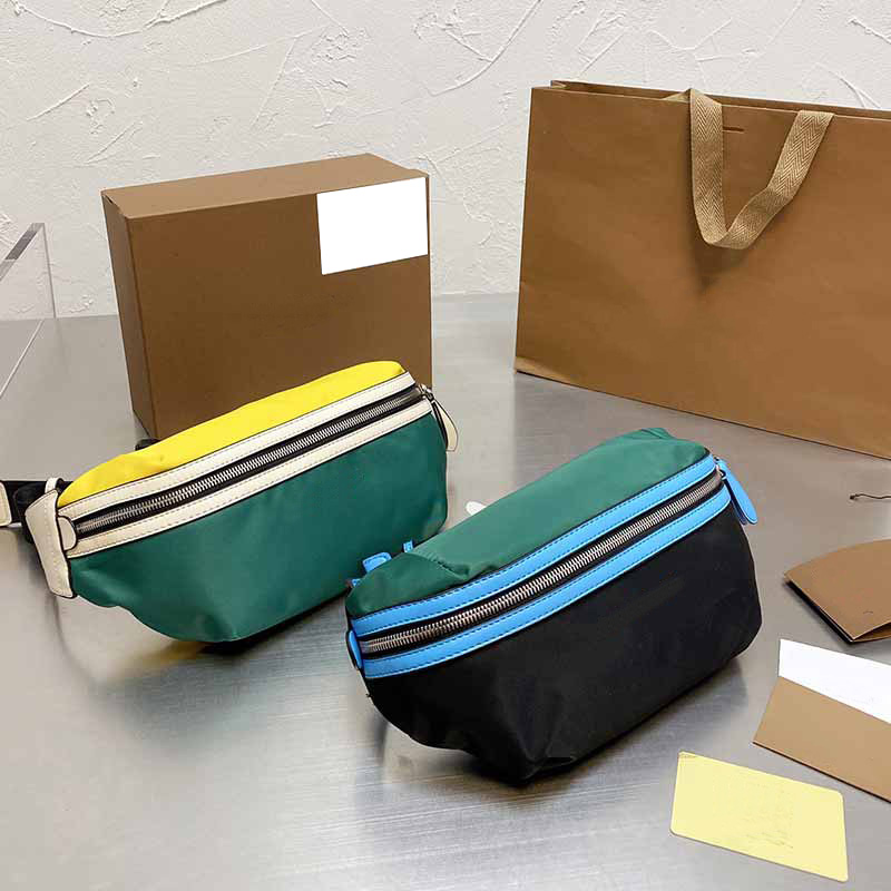 

Fashion Crossbody Waist Bag Women Shoulder Back Bags Quality Zipper Wallet Printing Pattern Stripes Handbag High-Capacity, Black