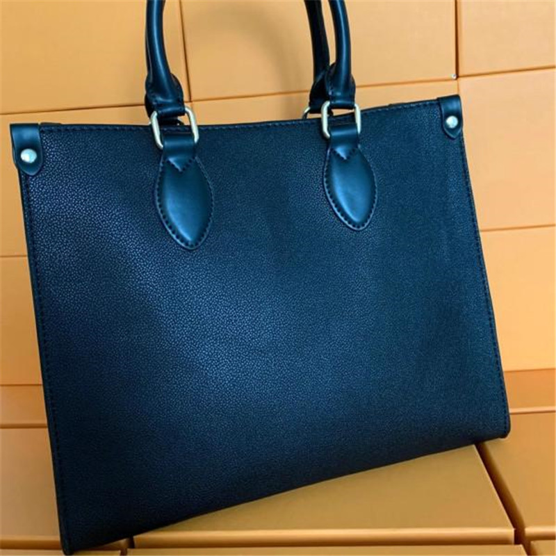 

HH M44570 Designers ONTHEGO Handbags Womens Leather Shoulder Bags Designer Brown flower Handbag Women Big Bag Luxury Tote Wallet Purse 2021, Red;black