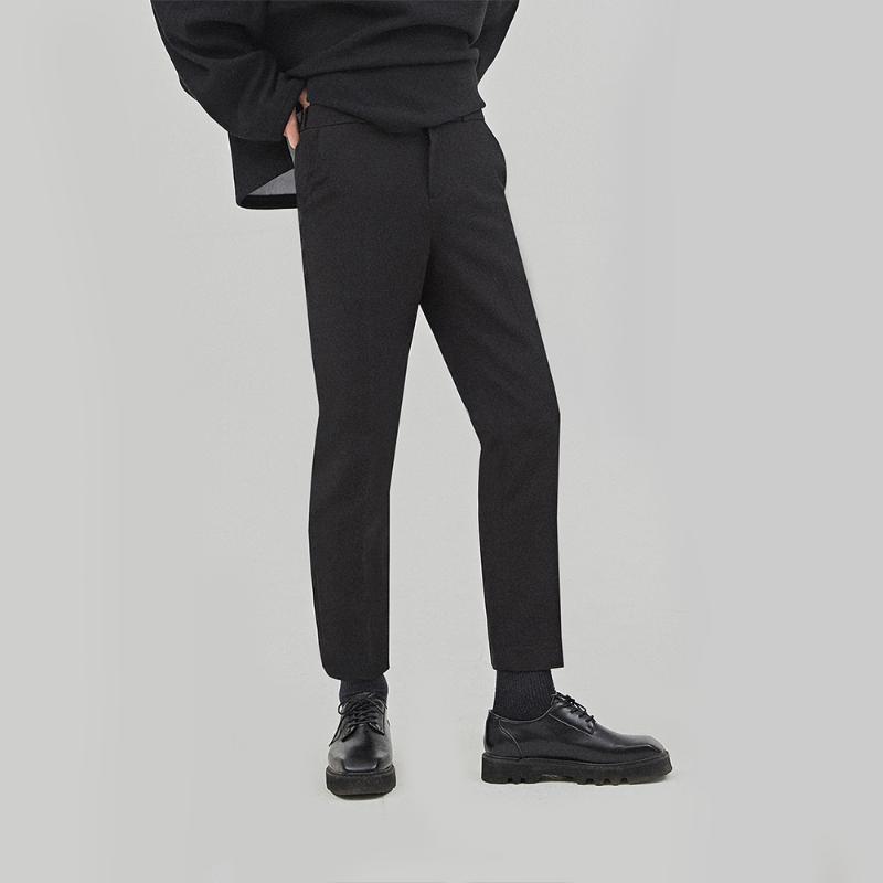 

Men' Pants Slim Legged Trousers Summer And Fattening Oversize Business Casual Tapered Trendy Men, Black