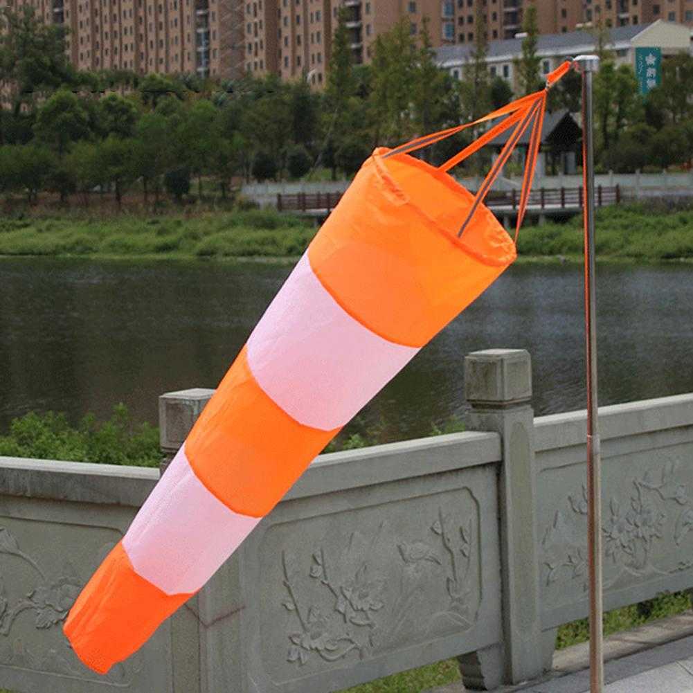 

NEW Outdoor Aviation Windsock Bag Rip-stop Wind Measurement Weather Vane Reflective Belt Wind Monitoring Toy Kite 80/100CM Y0914