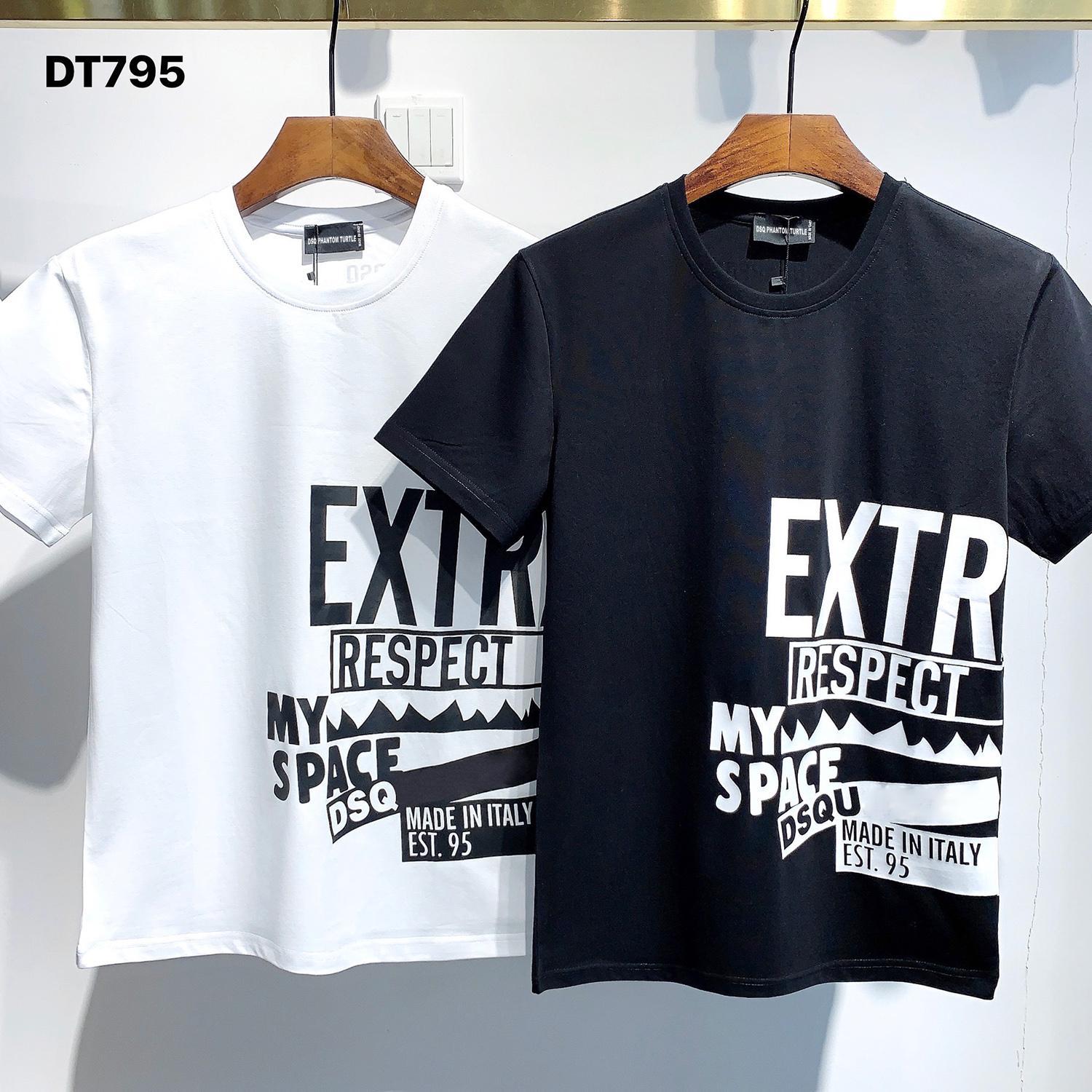 

D2 PHANTOM TURTLE 2021SS New Mens Designer T shirt Paris fashion Tshirts Summer D2 Pattern T-shirt Male Top Quality 100% Cotton Top 1028 zOc, White;black