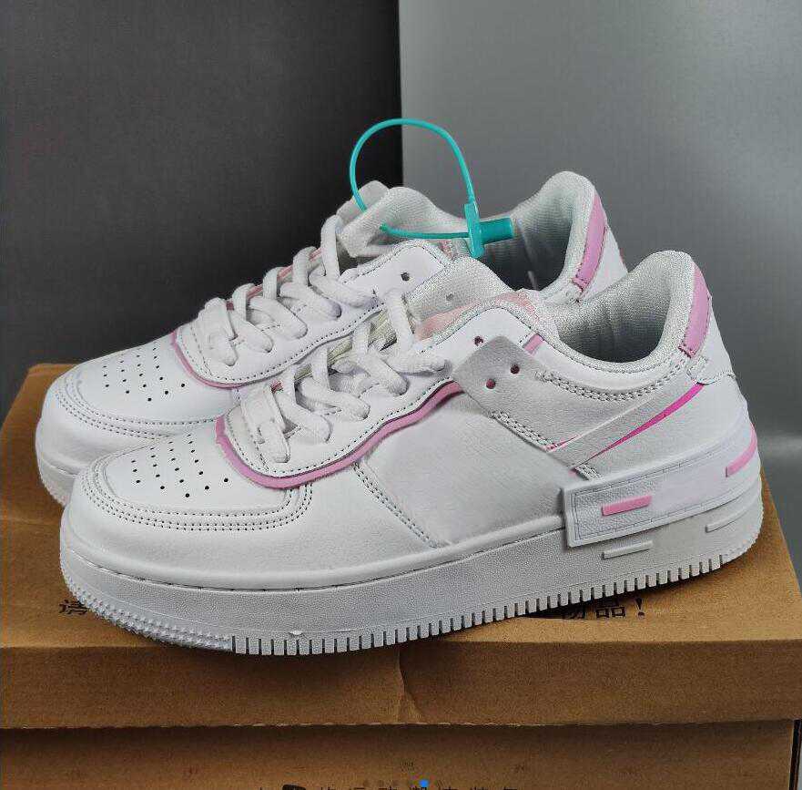 

force 07 one Shadow White Pink Women Sport Shoes