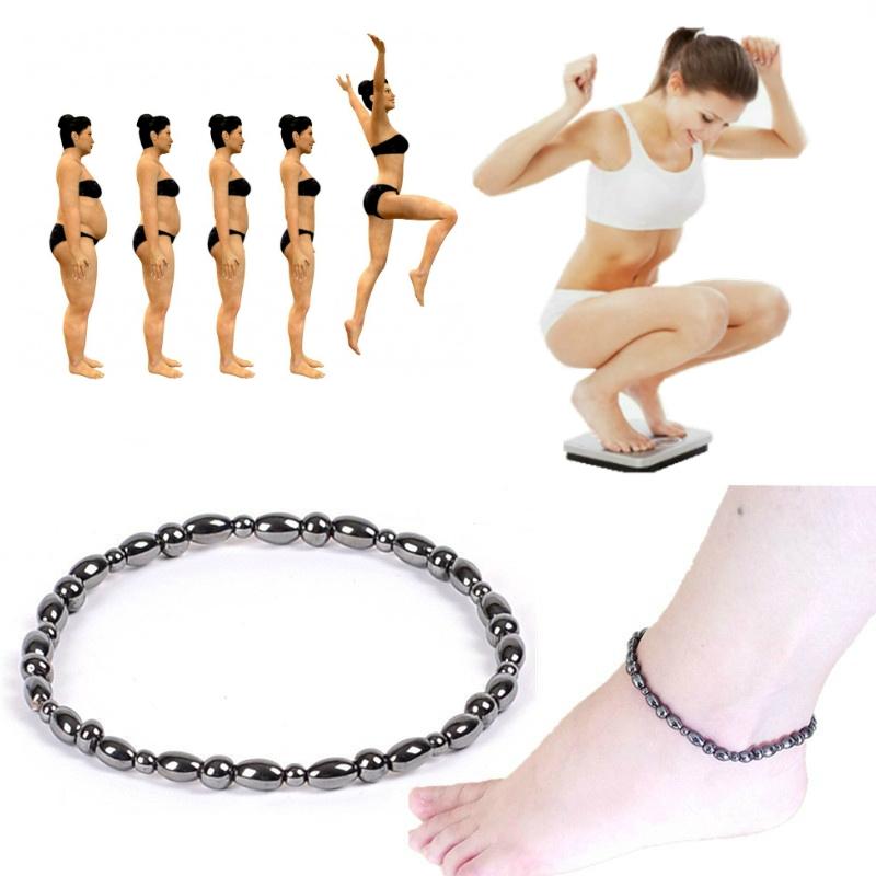 

Anklets Unisex Magnetic Weight Loss Effective Anklet Bracelet Black Gallstone Slimming Stimulating Acupoints Therapy Arthritis Relief