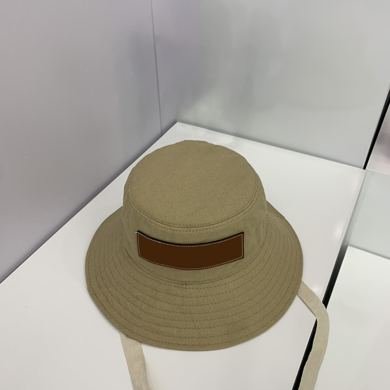 

Bucket Hat Luxurys Designers Hats Men's and Women's Fashion Fisherman Caps Wide Brim Cap sunside high quality 3 colors Solid letter good nice, Dark blue
