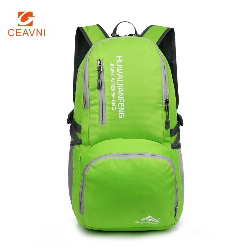 

New Lightweight Packable Backpack Foldable ultralight Outdoor Waterproof Folding Handy Travel Daypack Bag daypack for men women, Orange
