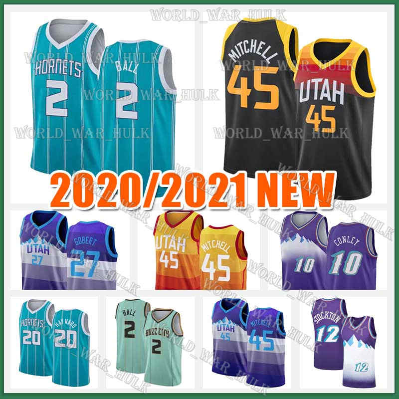 

Donovan 45 Mitchell Jerseys LaMelo 2 Ball Gordon 20 Hayward John 12 Stockton Karl 32 Malone Rudy 27 Gobert Mike 10 Conley Basketball, Compensation freight(please contact us)