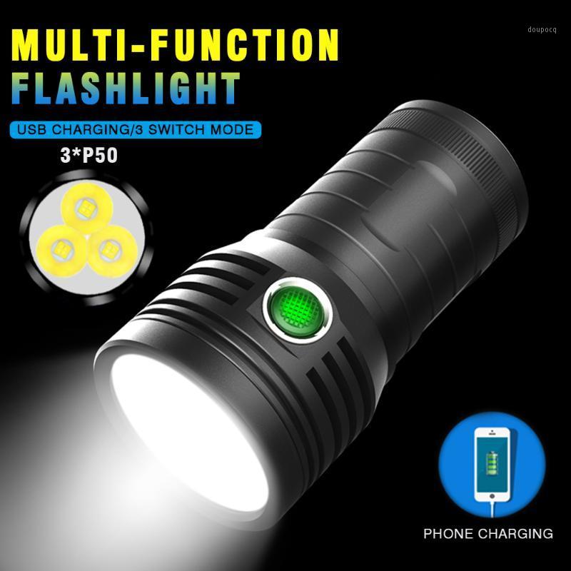 

New Super XF Cannonball 3*XHP50/T6 LED Tactial USB Rechargeable Torch with 4800mAh Built-in 18650 Battery1