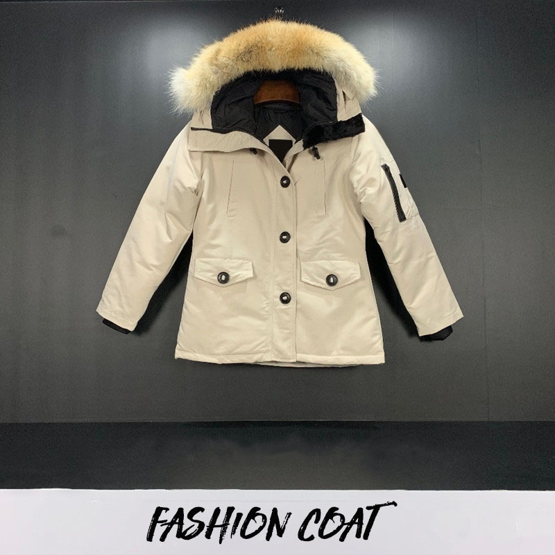 

Famous Winter jackets Fashion Parkas top quality Female real wolf fur Down Jacket Women Clothing Coat Color Overcoat Women's coats warm parka, Photo color