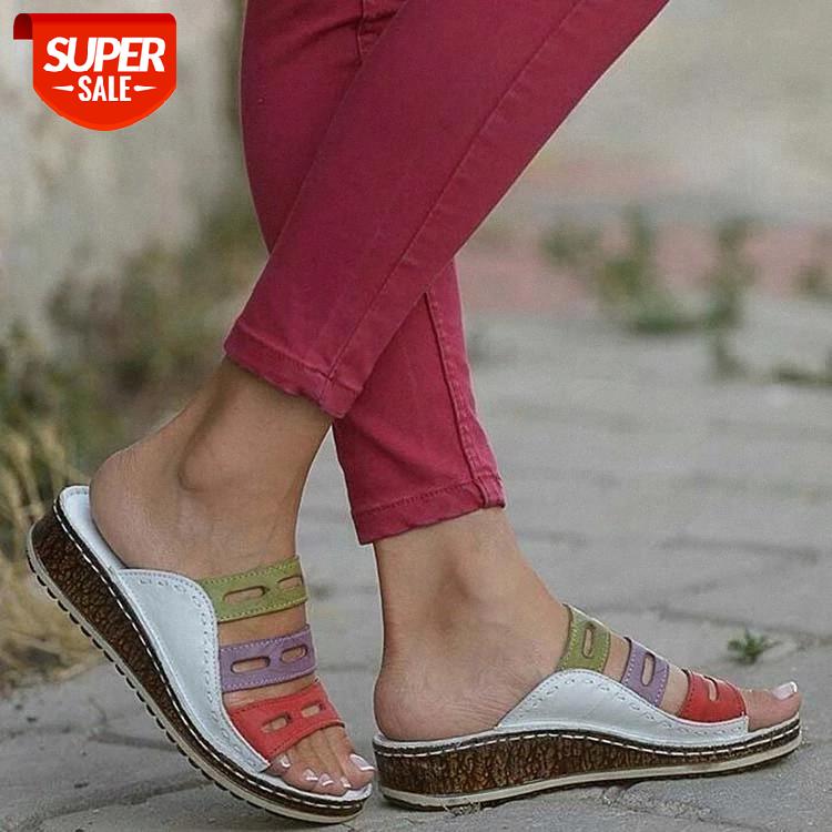 

Women's Shoes Sandals Retro Rome Color Female Shoes Fashion Outdoor Women Sandals For Heels Wedges Woman Zapatos De Mujer #K275, Black