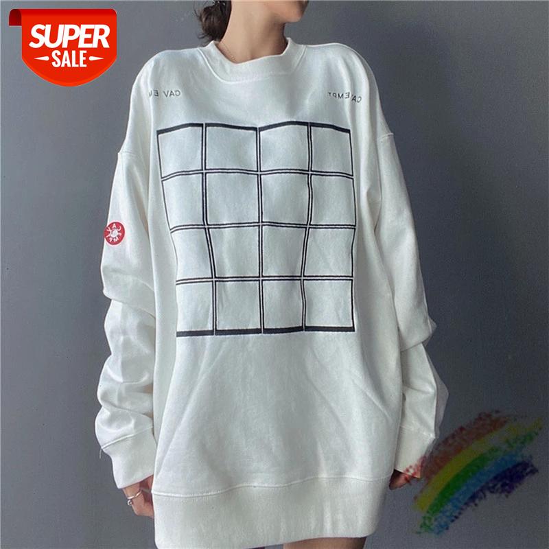 

C.E CAVEMPT 20AW WINDOW CREW NECK Crewneck Men Woman 1:1 High-Quality Sweatshirts Cavempt Hoodies #uN44, Black