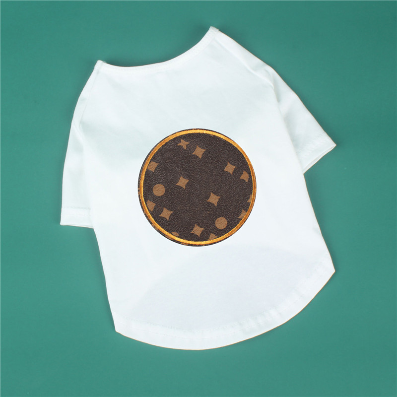 

Spring Summer Pet Clothes Elastic Soft Cotton Dogs T Shirts Fashion Dog Apparel Tees Teddy Schnauzer Pets Supplies, As pic