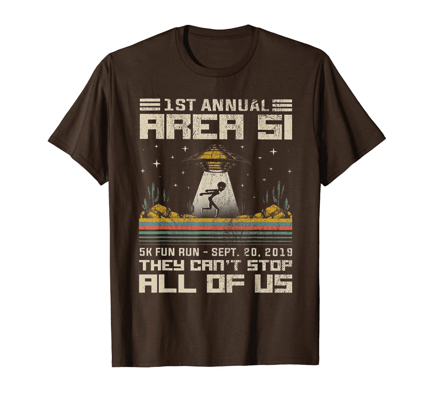 

1st annual area si 5k fun run-sept.20, 2019 they can't stop, White;black