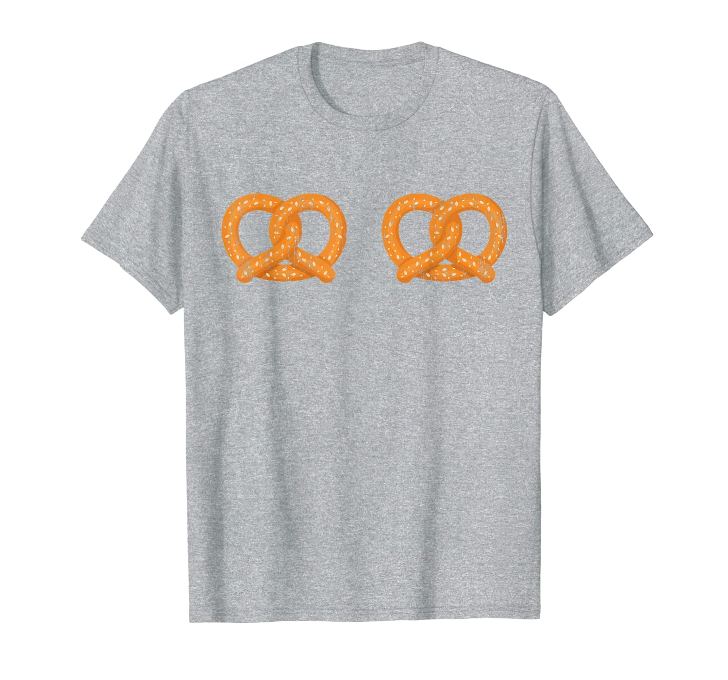 Funny Oktoberfest Costume TEE Vintage Pretzel Boobs GERMAN T-Shirt-image-701935846