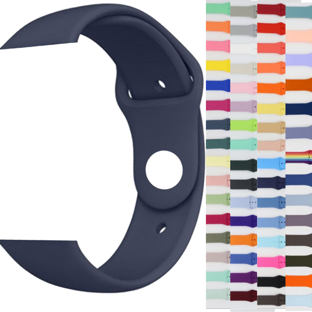 

guij Silicone strap for Watch band 38mm 42mm Rubber belt smartwatch watchband bracelet to iWatch series se 6 5 4 3 21