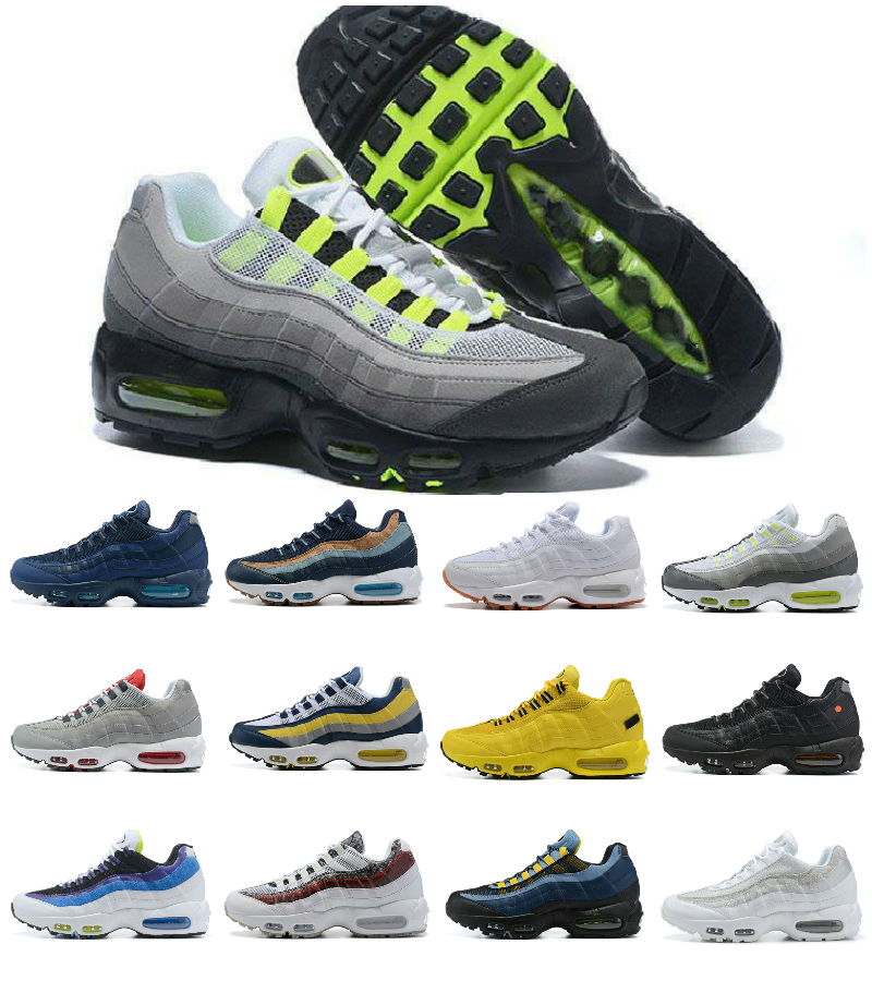 

UNDEFEATED 95s OG men running shoes 95 triple black white Neon Sean Wotherspoon Greedy Laser Fuchsia Clear Overlays mens women trainers outdoor sports sneakers, Bubble package bag