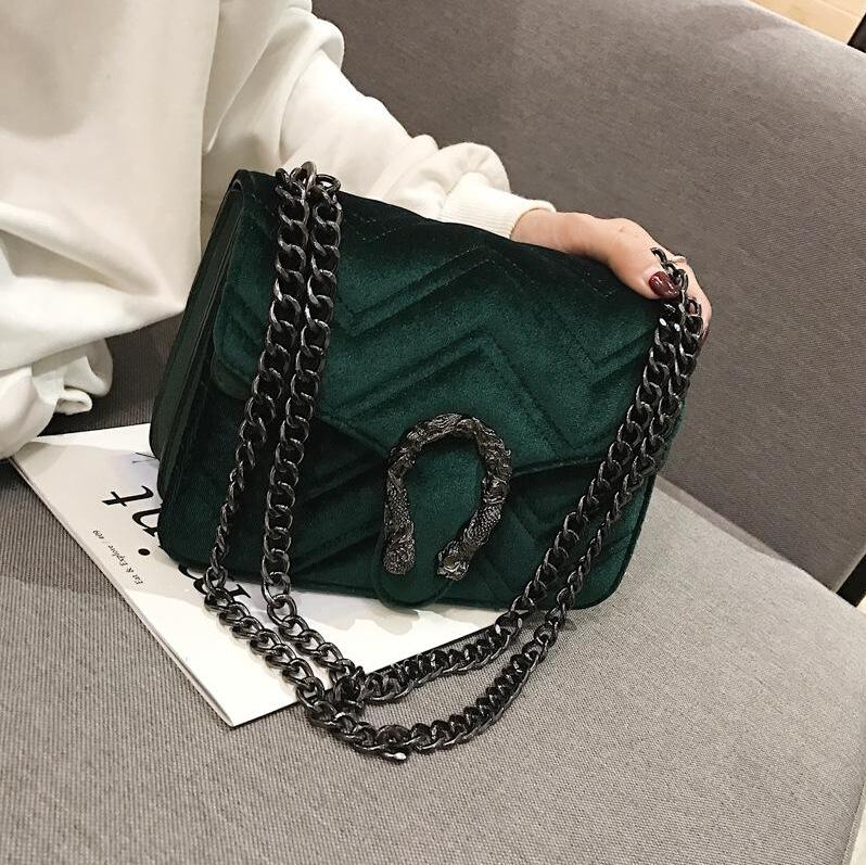 

Factory wholesale women bag Winter Fashion Stripes handbag Classic Embroidered Line Wavy Chain Bags Elegant Temperament Small Womens messenger handbags