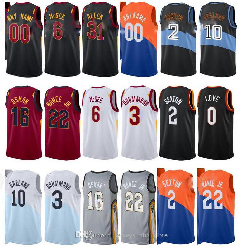 

Print Basketball City Earned Edition Cedi Osman Jersey 16 JaVale McGee 6 Jarrett Allen 31 Collin Sexton 2 Andre Drummond 3 Darius Garland, Color2
