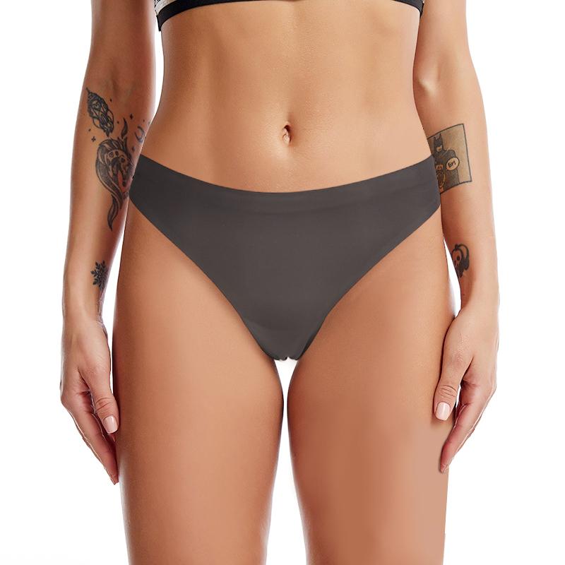 

Women' Panties 3PCS/SET Winter Sexy Elastic Thong Traceless Solid Color Comfortable Low Waist Underwear Cotton Crotch Girls Briefs
