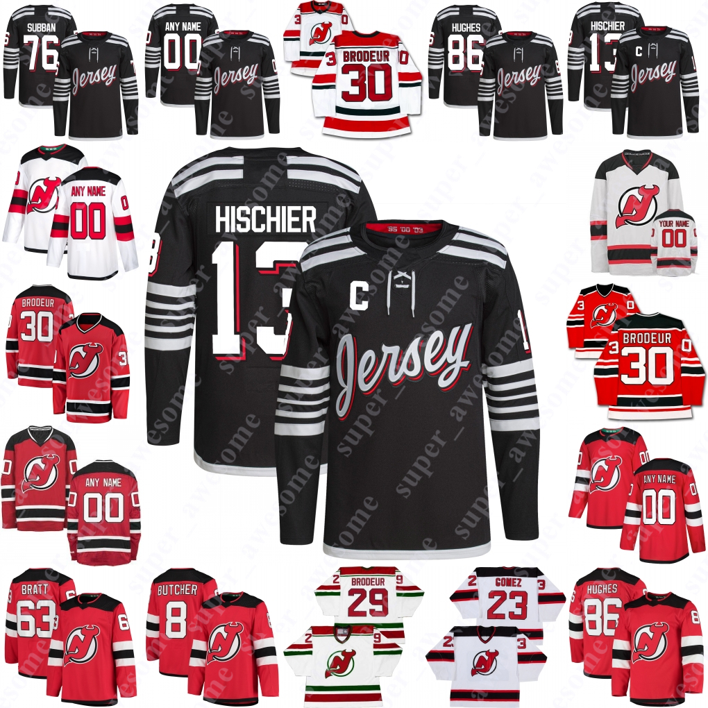 

Martin Brodeur Jersey Scott Stevens Patrik Elias Ken Daneyko Scott Niedermayer John MacLean Bobby Holik Zach Parise Kirk Muller Aaron Broten Claude Lemieux, White 2003