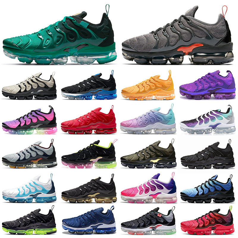 

Newest Discount tn plus running shoes men women Black Royal Atlanta Coquettish Purple Pastel tns mens trainers outdoor sports sneakers Whole