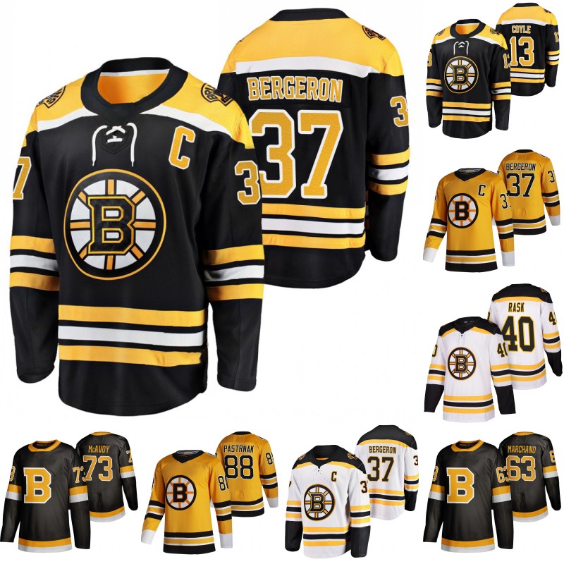 

Boston Bruins Patrice Bergeron Jersey Charlie Coyle Taylor Hall Brad Marchand David Pastrnak Charlie McAvoy Linus Ullmark Nick Foligno Craig Smith Trent Frederic, Mens gold s-xxxl