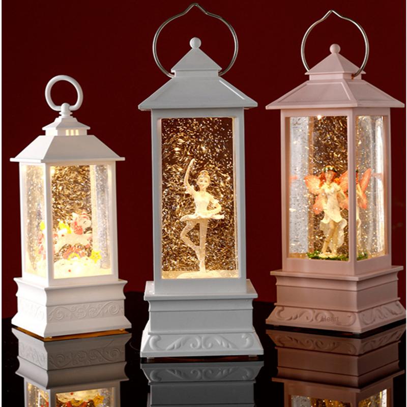 

Night Lights Crystal Ball Music Box Light Automatic Snow Children's Girl Birthday Present Decoration Christmas