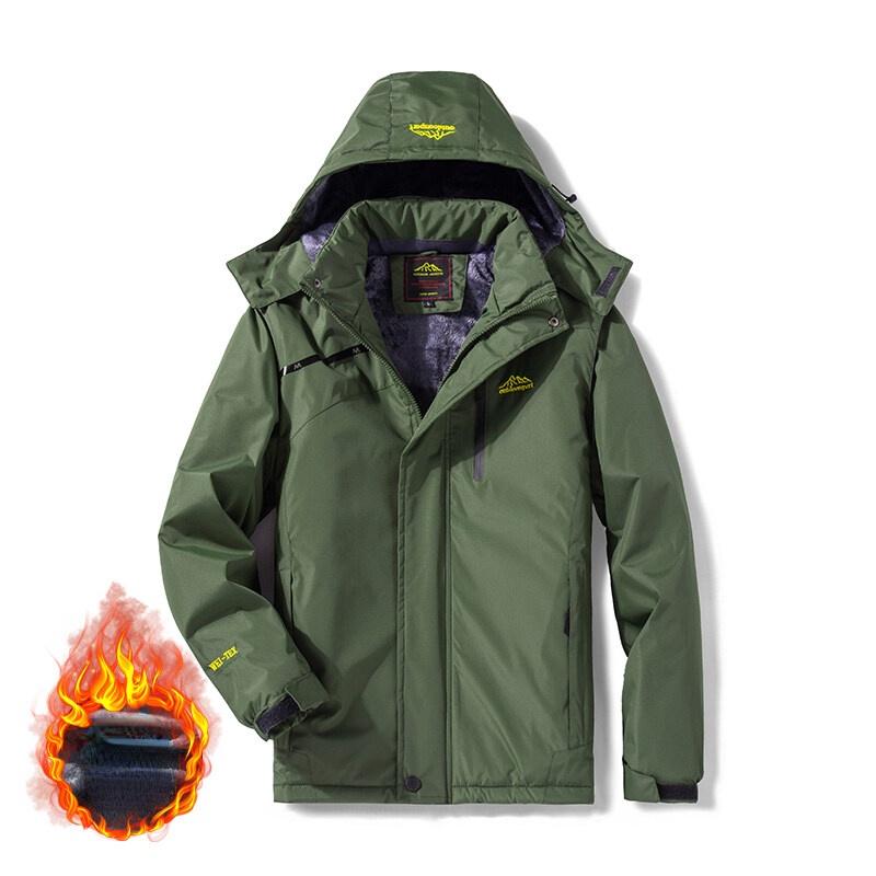 

Hunting Jackets 2021 Men Women Plus Velvet Thickening Hiking Mountaineering Waterproof Outdoor Sports Coats Sun-Protective Sportswear, Men gray