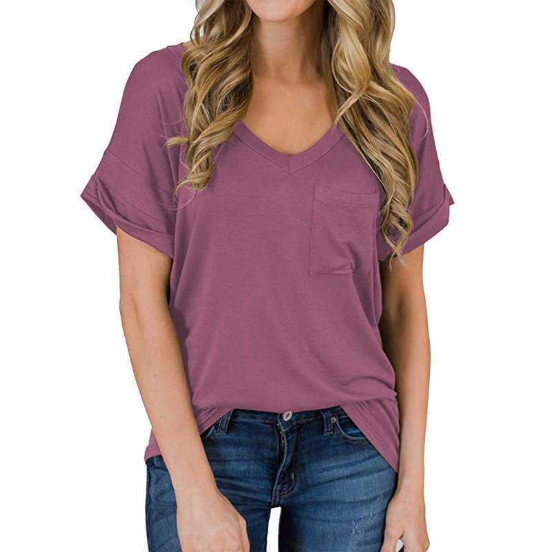 

Summer Leopard Women Oversized Tshirt V-neck Short Sleeve T-shirt Tops Ladies Plus Size Fashions Casual Tee Shirt Femme 210608, Color-5