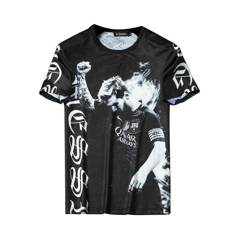 

Big Size 7XL Man's T-shirt Short Sleeve T Shirt Men Character Printing Streetwear Tops Casual Funny T Shirts Camiseta Masculina 210527, Black