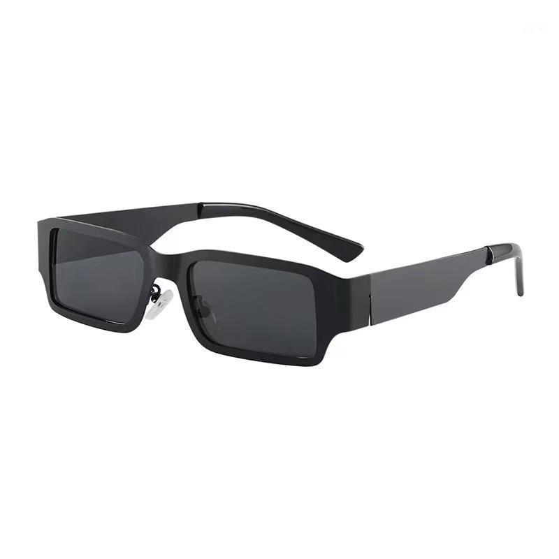 

Sunglasses Square Small Frame Metal Glasses Web Celebrity Store Personality Goes With Everything Rectangular Anti-Blue Light