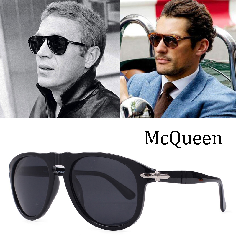 

2020 luxury Classic Vintage Pilot Steve Style Polarized Sunglasses 007 Men Driving Brand Design Sun Glasses Oculos 649, White;black