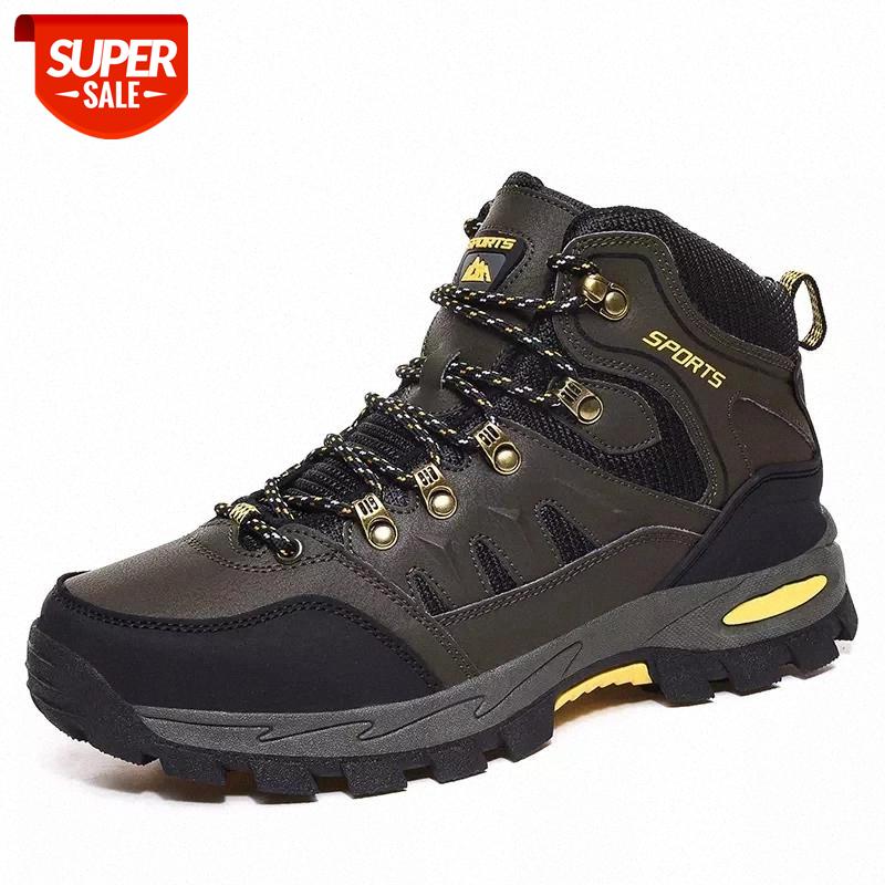

Winter Round Toe Men's Footwear Plush Warm Male Snow Boots Waterproof Men's Ankle Boots Outdoor Men Solid Color Hiking #JB6q